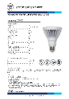 LED電球 Westinghouse 13 Watt PAR30 Reflector Dimmable LED Light Bulb 0301300 仕様書