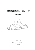コンピューターモニター TANDBERG 990 ユーザマニュアル