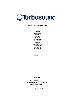 ポータブルスピーカー Turbosound ASPECT TA-500 SYSTEM TA-500DP ユーザマニュアル
