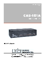 ネットワークスイッチ Western Telematic CAS-161A ユーザマニュアル