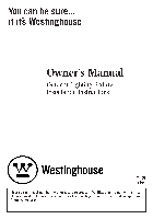 照明 Westinghouse W-031 ユーザマニュアル